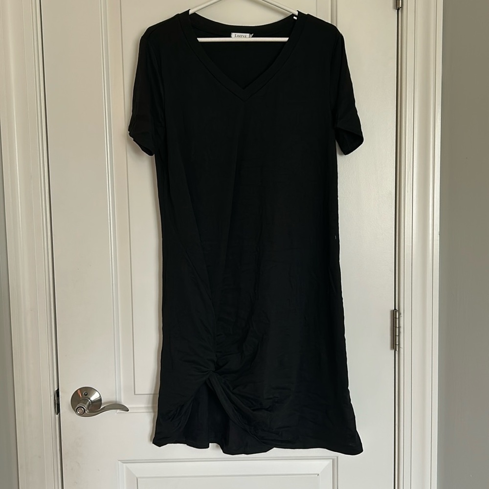 Locryz Women’s Black Midi Dress